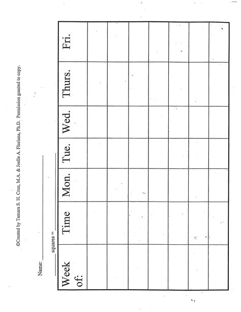 Printable Weekly Behavior Chart How To Create A Weekly Behavior Chart