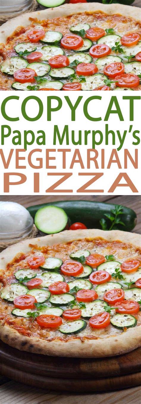 Copycat Papa Murphys Gourmet Vegetarian Pizza