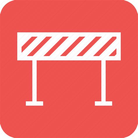 Barricade Barrier Construction Hurdle Maintenance Obstacle Road Icon