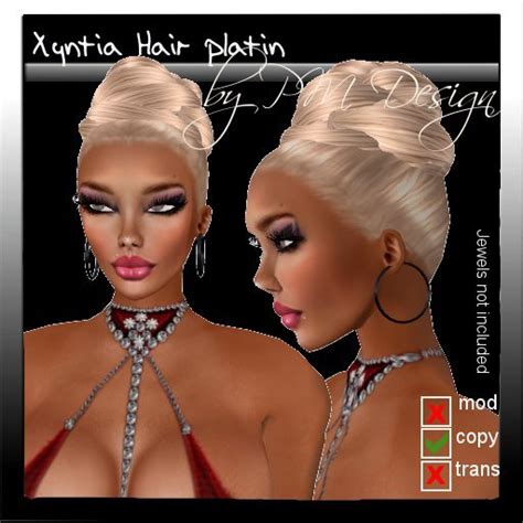 Second Life Marketplace Pm Xyntia Hair Platin