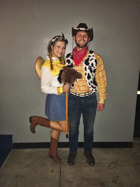 Sheriff Woody And Jessie The Cowgirl Halloween Costume 💛 Cute Couple Halloween Costumes