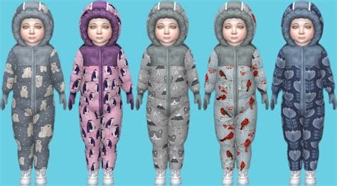 Annetts Sims 4 Welt Snowy Escape Toddlers Winter Outfit