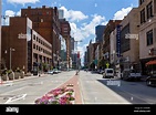 Euclid Avenue nel centro di Cleveland, Ohio, Stati Uniti d'America Foto ...