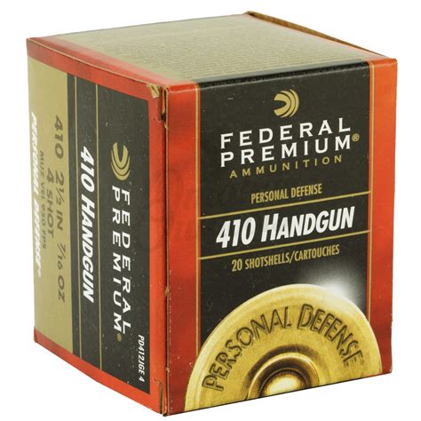 federal personal defense ammo 410 bore 2 5 4 shot 20 round box omaha outdoors