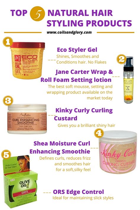 When it comes to hairstyles that require a lot of sculpting, like bantu knots or very detailed buns, you're better off with gels that allow you to mold and shape your locks. Top 5 Natural Hair Styling Products - Coils & Glory