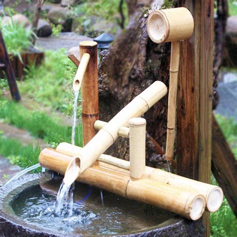 Buy Benren Bamboo Outdoor Japanese Garden Feature Garden Water