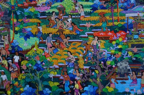 Kecak Dance Performance Painting Barong Dance Painting Etsy