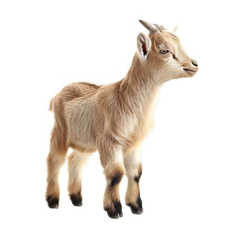 Goat Kid On White Background Goat Kid Animal Png Transparent Clipart