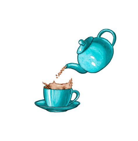 Pouring Tea Illustrations Royalty Free Vector Graphics And Clip Art Istock