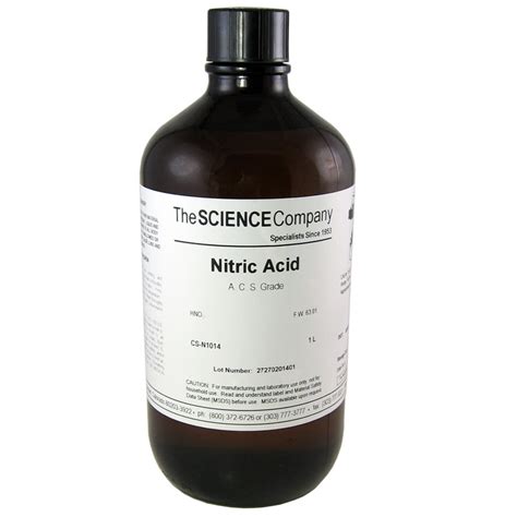 Nitric Acid Concentrated 1l For Sale Buy From The Science Company