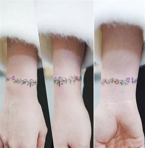 Tattoosorg — Flower Bracelet Tattoo Artist Tattooist Banul