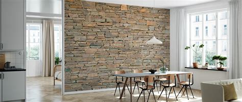 Stacked Stone Wall High Quality Wall Murals With Free Uk Delivery