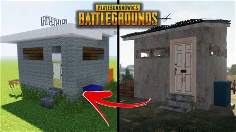 Minecraft How To Build A Pubg House 1 Player Unknown Battlegrounds