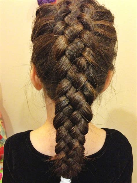 This braid was fanned out every step of the way to create really cute, intricate loops. Easy 4-Strand French Braid Style ~ Fashionip