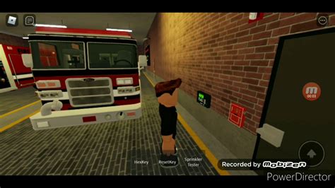 Roblox Fire Alarm Test Notifier System At A Fire Station Youtube