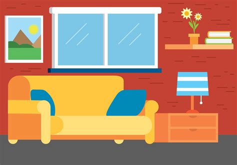 Illustration Vector Living Room