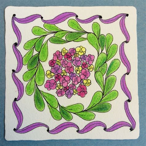 Zentangle Inspired Art By Czt Nancy Domnauer Cadent Border Flux And