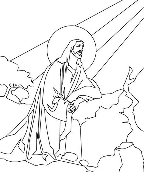 Ascension Of Jesus Christ Coloring Pages
