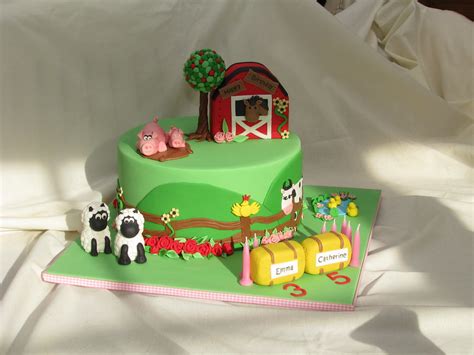 2692 x 2019 jpeg 878 кб. Farm Themed Cake | Farm themed cake made for 2 sisters who ...