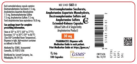 Dextroamphetamine Saccharate Amphetamine Aspartate Dextroamphetamine Sulfate Amphetamine