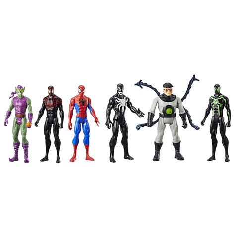 Spider-Man Titan Hero Figure 6-Pack - Walmart Exclusive - Walmart.com - Walmart.com
