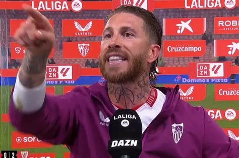 Sergio Ramos Confronts Fuming Fan In Heated Live Interview Post La Liga