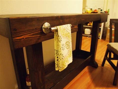 Reclaimed Wood Workbench Console Ana White