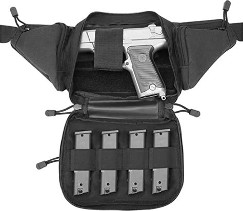Procase Concealed Carry Fanny Pack Pistol Waist Pack Bag