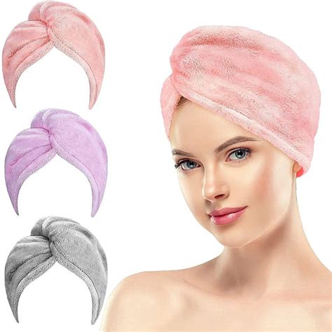 Buy Microfiber Hair Drying Towel Anti Frizz Hair Towel Wrap For Women