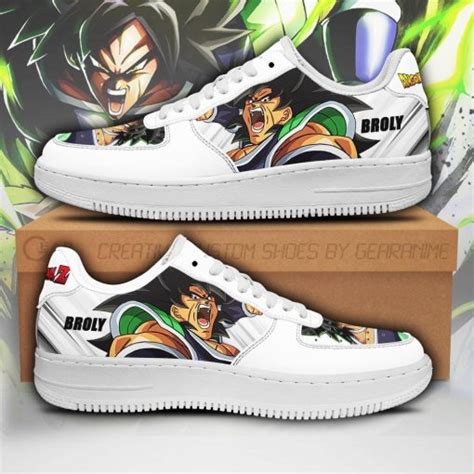 Dragon ball z is one of the most popular anime series of all time and it largely remains true to its manga roots. Broly Air Force Sneakers Custom Dragon Ball Z Anime Shoes ...