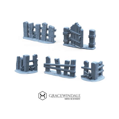 3d Printable Modular Farm Fence By Gracewindale Mini Scenery