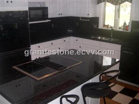 Black Galaxy Granite Kitchen Countertops From China