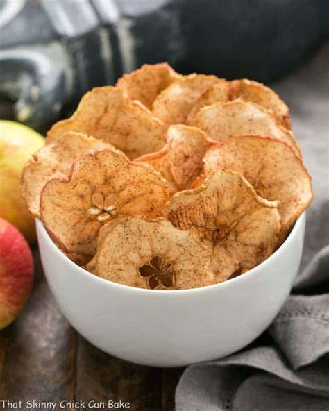 Cinnamon Apple Chips That Skinny Chick Can Bake