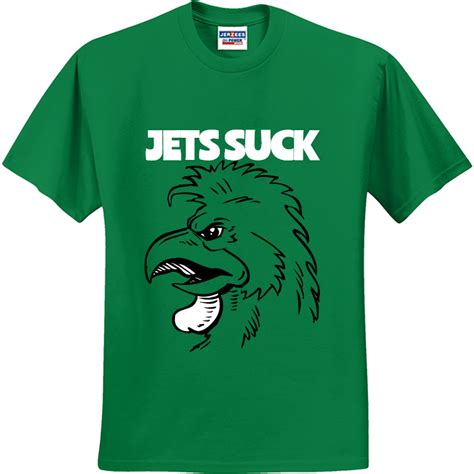 Jets Suck Mens 5050 Cottonpolyester T Shirts Jerzees 29m