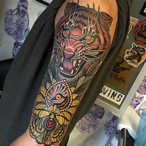 Update More Than 80 Neo Traditional Tiger Tattoo Super Hot