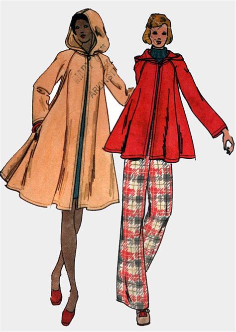 1970s Hooded Swing Coat In Two Lengths By Designer Kenzo Etsy Women