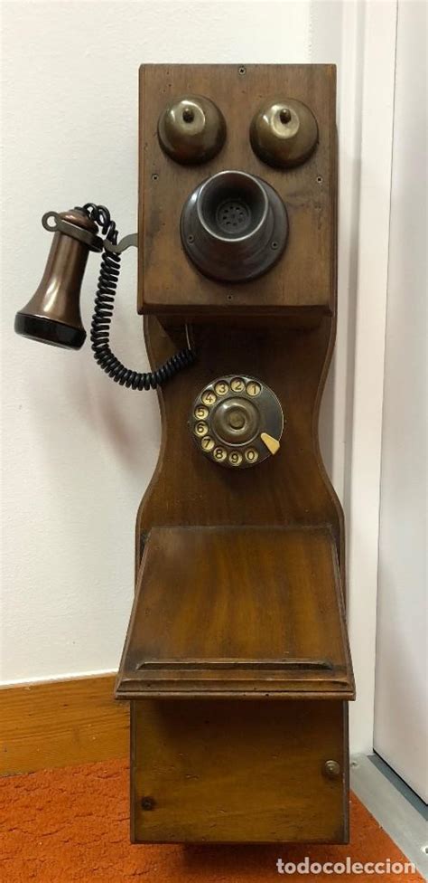 Réplica Teléfono Madera Antiguo De Pared Nuevo Vendido En Venta