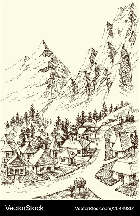 Best 999 Village Drawing Images Impressive Compilation Of Village