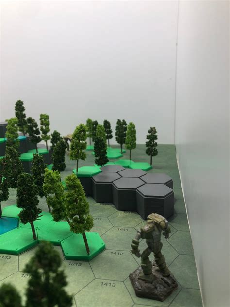 Hills For Grassland Woodland Mapsheet 3d Printed Battletech Terrain