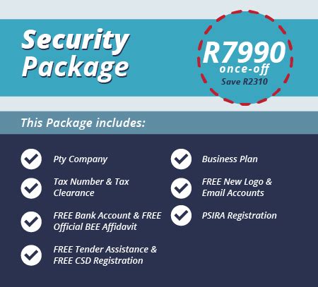We will also organise outreach programmes. Starting a Security Company (PSIRA Requirements)