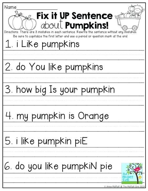 Writing Practice For 2nd Graders