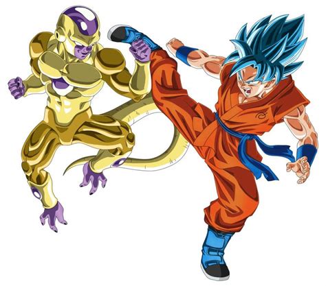 Dragon Ball Z Ssj Goku Vs Frieza Super Saiyan Blue Goku Vs Golden