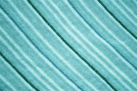 Diagonally Striped Teal Knit Fabric Texture Picture Free Photograph
