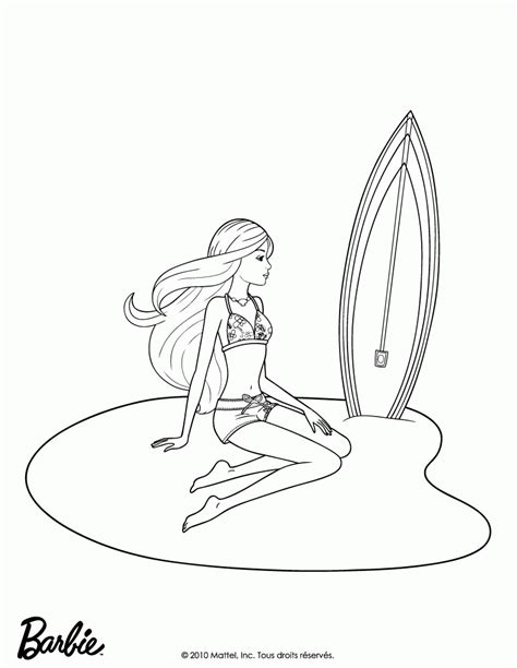 Barbie In A Mermaid Tale Coloring Pages Merliah On The Beach For