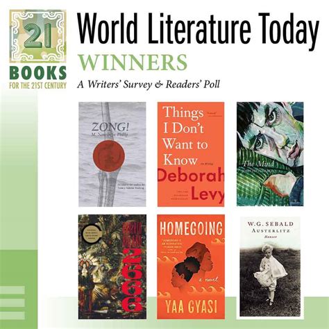 21 Books For The 21st Century The Results Of Our Readers Poll By The