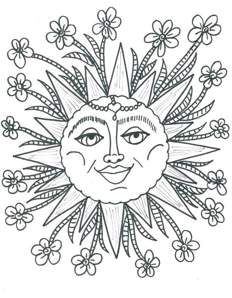 Sunshine Coloring Pages For Adults Coloring Pages