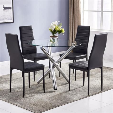 And less time searching for dining tables and chairs means more time for sharing good food and laughter with family and friends. Winado 5 Piece Round Dining Table Set, Modern Kitchen Table and Chairs for 4 Person,Dining Room ...