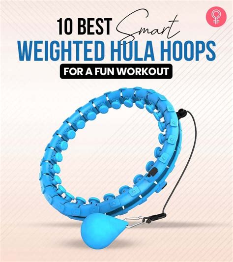 Smart Hula Hoop For Weightloss Blue And White 24 Links