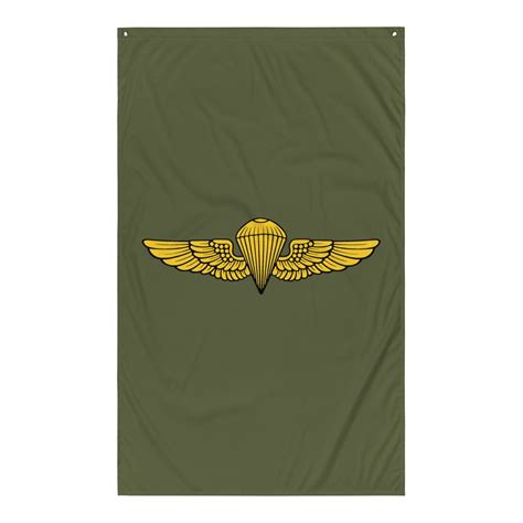 Navy And Marine Corps Parachutist Badge Flag Etsy