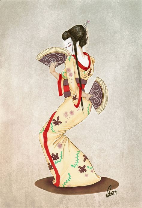 Geisha By Dennia On Deviantart Japanese Art Japanese Geisha Drawing
